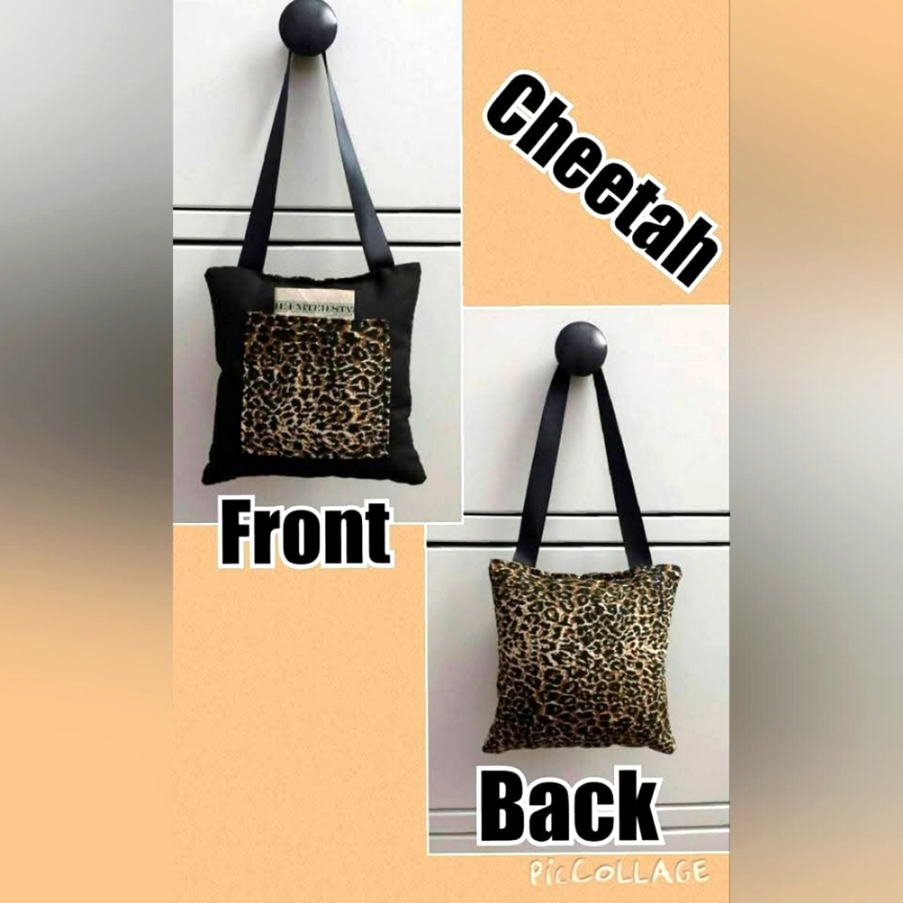 Childs Tooth Fairy Hanging Pillow-Cheetah Print New Hand Crafted